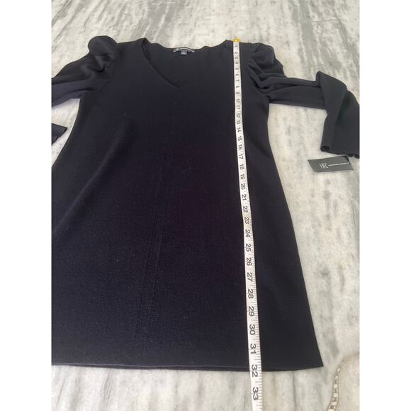 INC International Concepts- Black Puff Sleeve Sweater Dress Size XL NWT - Picture 7 of 9